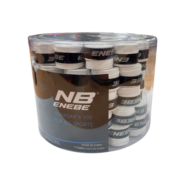 Tambor Overgrips Enebe Lisos Blancos (Pack x100)